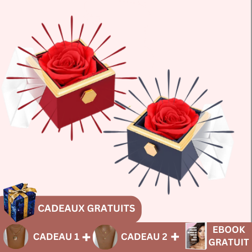 coffret rose eternelle