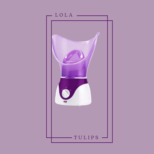 vapeur visage violet